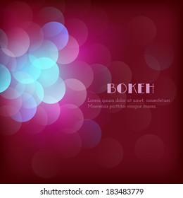 Background with colorful circles. Vector illustration