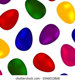 Background of colorful colored eggs 