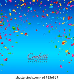 background with colorful confetti vector