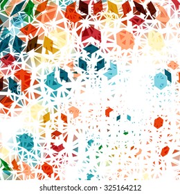 Background of colorful cubes with space for text