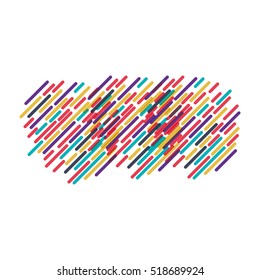 background with colorful diagonal lines model three