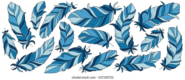 Background of colorful feathers