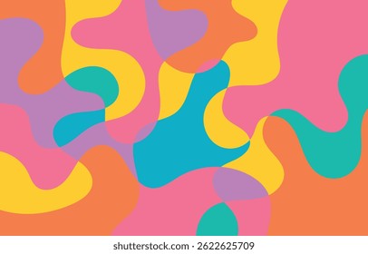 Hintergrund bunte Flüssigkeit flach einzigartiges Design