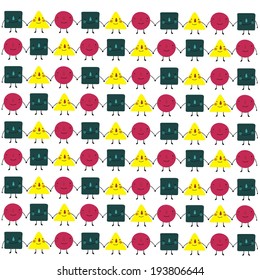 background with colorful geometric figures