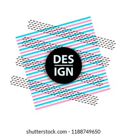 Background with colorful geometric figures. Vector illustration.