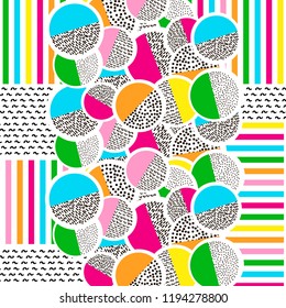 Background with colorful geometric figures. Vector illustration.