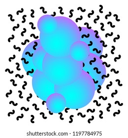 Background with colorful geometric figures. Vector illustration.