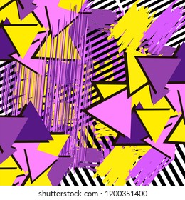 Background with colorful geometric figures. Vector illustration.