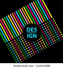 Background with colorful geometric figures. Vector illustration.