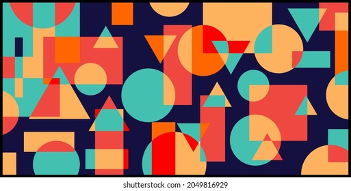 
Background with colorful geometric pattern design.