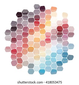 Background from colorful geometrical figures. Simple elements of design for creation of more difficult ideas.