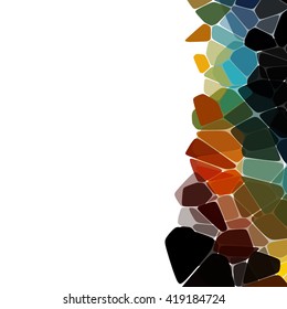 Background from colorful geometrical figures. Simple elements of design for creation of more difficult ideas.