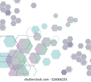 Background from colorful geometrical figures. Simple elements of design for creation of more difficult ideas. Background of hexagons