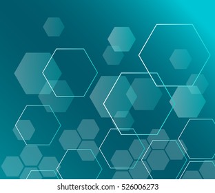 Background from colorful geometrical figures. Simple elements of design for creation of more difficult ideas. Background of hexagons