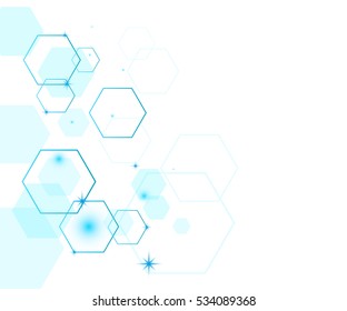 Fondo de coloridas figuras geométricas. Elementos simples de diseño para la creación de ideas más difíciles. Antecedentes de los hexágonos