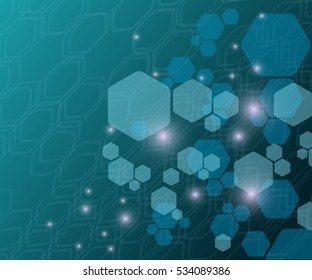 Background from colorful geometrical figures. Simple elements of design for creation of more difficult ideas. Background of hexagons