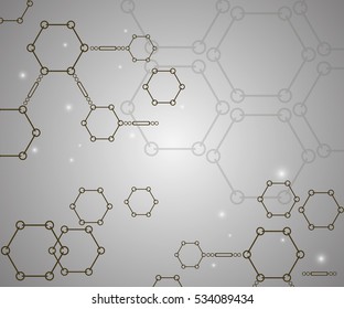 Background from colorful geometrical figures. Simple elements of design for creation of more difficult ideas. Background of hexagons