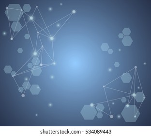 Background from colorful geometrical figures. Simple elements of design for creation of more difficult ideas. Background of hexagons
