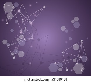 Background from colorful geometrical figures. Simple elements of design for creation of more difficult ideas. Background of hexagons