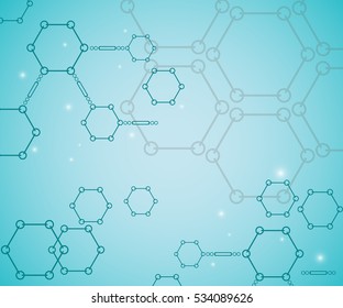 Background from colorful geometrical figures. Simple elements of design for creation of more difficult ideas. Background of hexagons