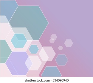 Background from colorful geometrical figures. Simple elements of design for creation of more difficult ideas. Background of hexagons