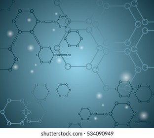 Background from colorful geometrical figures. Simple elements of design for creation of more difficult ideas. Background of hexagons