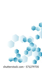 Background from colorful geometrical figures. Simple elements of design for creation of more difficult ideas. Background of hexagons