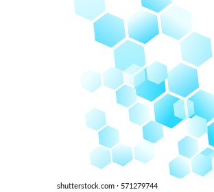 Background from colorful geometrical figures. Simple elements of design for creation of more difficult ideas. Background of hexagons