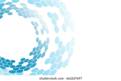 Background from colorful geometrical figures. Simple elements of design for creation of more difficult ideas. Background of hexagons