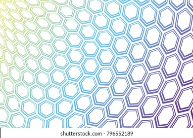 Background from colorful geometrical figures. Simple elements of design for creation of more difficult ideas. Background of hexagons