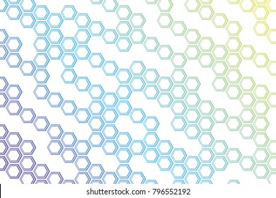 Background from colorful geometrical figures. Simple elements of design for creation of more difficult ideas. Background of hexagons