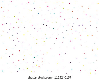 Background with colorful glitter, confetti. Polka dots, circles, rounds. Fiesta pattern. Bright festive, festival pattern for party invites, wedding, cards, phone Wallpapers. Vector illustration
