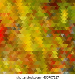 Background with colorful hex grid and blurred picture