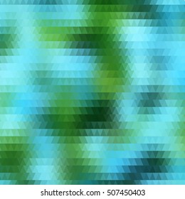 Background with colorful hex grid and blurred picture