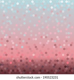 Background with colorful hexagons