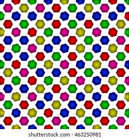Background of colorful hexagons
