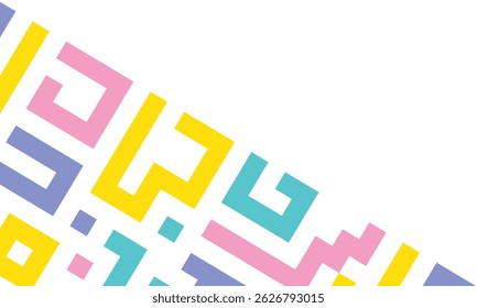 Background with colorful lines abstract stylish mosaic flat design template.