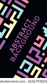 Background with colorful lines abstract stylish mosaic flat design template.