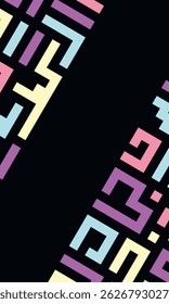 Background with colorful lines abstract stylish mosaic flat design template.