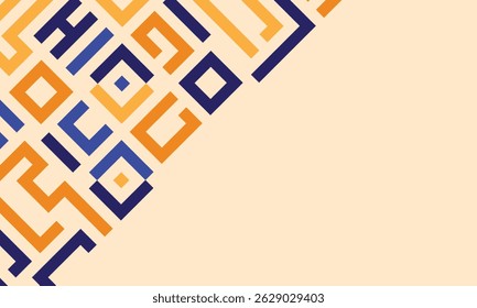 Background with colorful lines abstract stylish mosaic flat design template.
