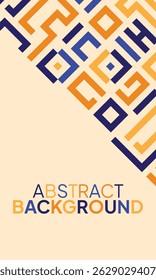 Hintergrund mit bunten Linien abstrakte stylische Mosaik flachen Design-Vorlage.