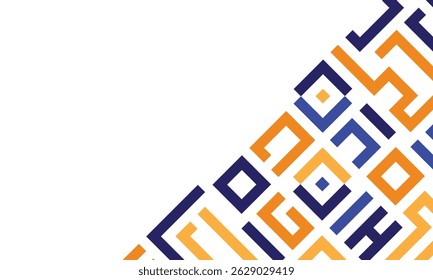 Hintergrund mit bunten Linien abstrakte stylische Mosaik flachen Design-Vorlage.