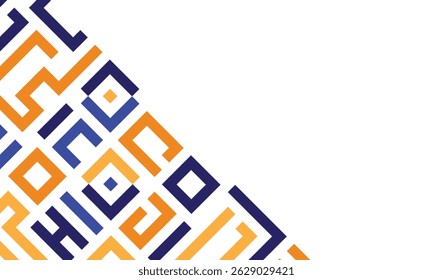 Background with colorful lines abstract stylish mosaic flat design template.
