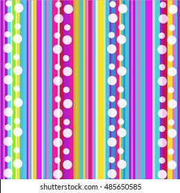 Background with colorful lines and bubbles