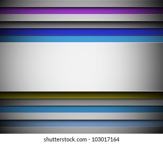 Background with colorful lines and place for text. Eps 10