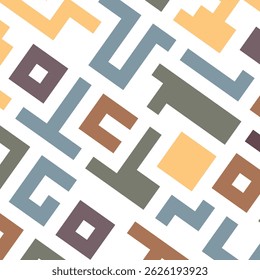 Background with colorful lines shapes abstract stylish mosaic flat design.