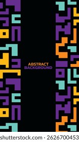 Background with colorful lines shapes abstract stylish mosaic flat design.