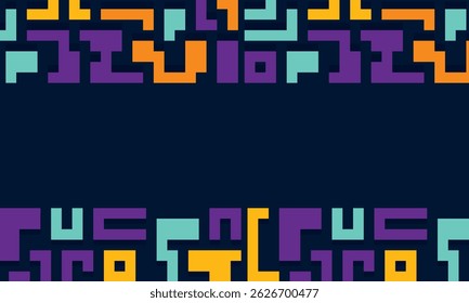 Hintergrund mit bunten Linien Formen abstrakte stilvolle Mosaik flachen Design.