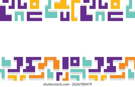 Background with colorful lines shapes abstract stylish mosaic flat design.