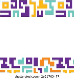 Background with colorful lines shapes abstract stylish mosaic flat design.